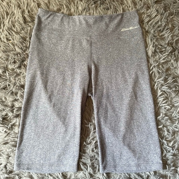 Eddie Bauer Capri Leggings Youth Girls L 14/16 Heather Grey Active Stretch - Picture 1 of 4